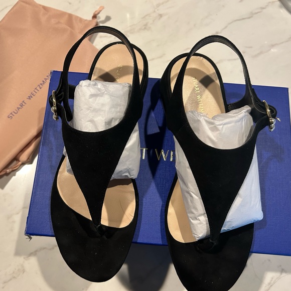Stuart Weitzman Black Women's Sandals Only worn once (pls see photos) - Picture 6 of 7